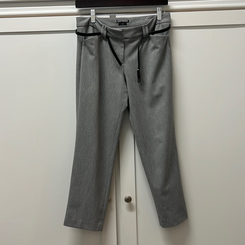 Grey editor pants